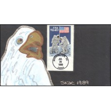 #2419 First Moon Landing Skat FDC