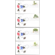 #1764-67 American Trees Slyter FDC Set