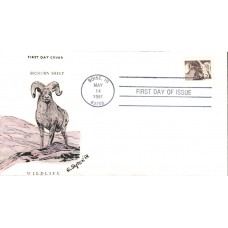 #1880 Bighorn Sheep Slyter FDC