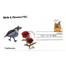 #1957 California Birds - Flowers Slyter FDC