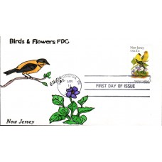 #1982 New Jersey Birds - Flowers Slyter FDC