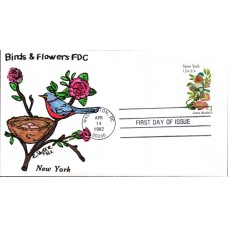 #1984 New York Birds - Flowers Slyter FDC