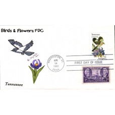 #1994 Tennessee Birds - Flowers Combo Slyter FDC