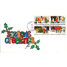 #2027-30 Christmas Scenes Slyter FDC