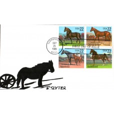 #2155-58 American Horses Slyter FDC