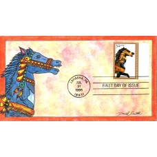 #2977 Carousel Horses Smith FDC