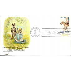 #1787 Seeing Eye Dog Softones FDC