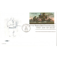 #UX78 George Rogers Clark Softones FDC