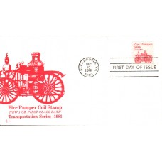 #1908 Fire Pumper 1860s SOS FDC