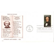 #2047 Nathaniel Hawthorne SOS FDC