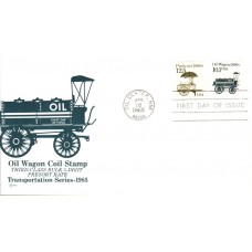 #2130 Oil Wagon 1890s SOS FDC