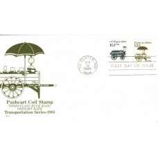 #2133 Pushcart 1880s SOS FDC