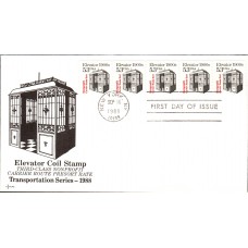 #2254 Elevator 1900s SOS FDC