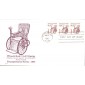 #2256 Wheel Chair 1920s SOS FDC