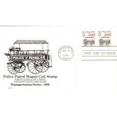 #2258 Patrol Wagon 1880s SOS FDC