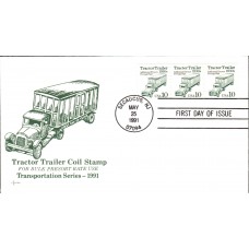 #2457 Tractor Trailer 1930s SOS FDC