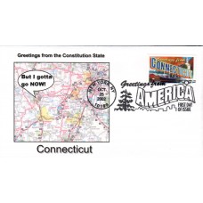 #3702 Greetings From Connecticut Southport FDC