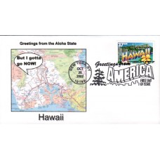 #3706 Greetings From Hawaii Southport FDC