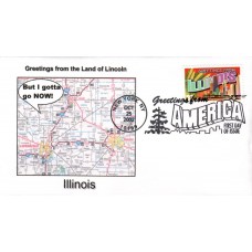 #3708 Greetings From Illinois Southport FDC