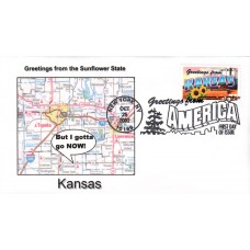 #3711 Greetings From Kansas Southport FDC