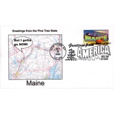 #3714 Greetings From Maine Southport FDC