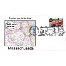 #3716 Greetings From Massachusetts Southport FDC