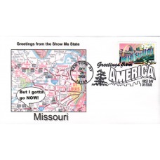 #3720 Greetings From Missouri Southport FDC