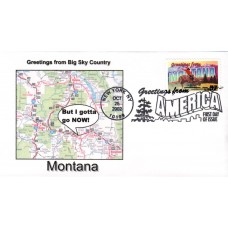 #3721 Greetings From Montana Southport FDC