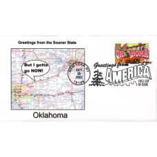#3731 Greetings From Oklahoma Southport FDC