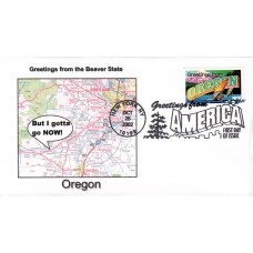 #3732 Greetings From Oregon Southport FDC