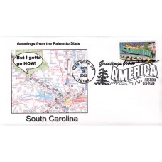 #3735 Greetings From South Carolina Southport FDC