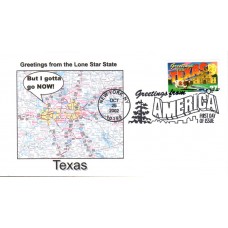 #3738 Greetings From Texas Southport FDC