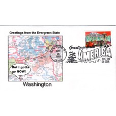 #3742 Greetings From Washington Southport FDC