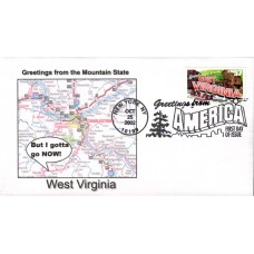 #3743 Greetings From West Virginia Southport FDC