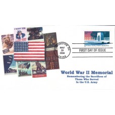 #3862 World War II Memorial Southport FDC