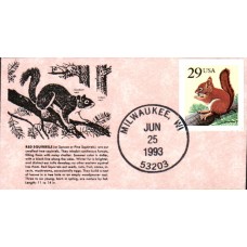 #2489 Red Squirrel Mini Special FDC