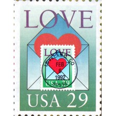 #2618 Love - Envelope Mini Special FDC