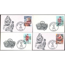 #3004-07 Santa and Children Mini Special FDC Set