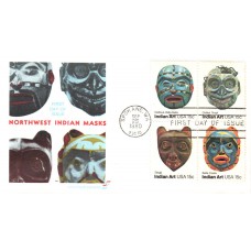 #1834-37 Indian Masks Spectrum FDC