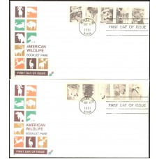 #1880-89 American Wildlife Spectrum FDC Set