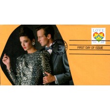 #2248 LOVE - Hearts Spiro FDC