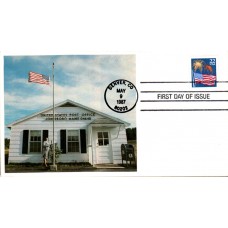 #2276 Flag and Fireworks Spiro FDC