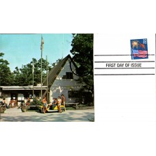 #2276 Flag and Fireworks Spiro FDC