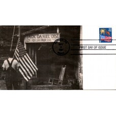 #2276 Flag and Fireworks Spiro FDC