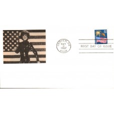 #2276 Flag and Fireworks Spiro FDC