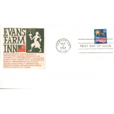 #2276 Flag and Fireworks Spiro FDC