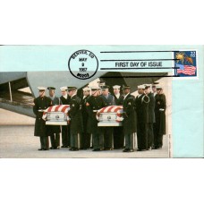 #2276 Flag and Fireworks Spiro FDC