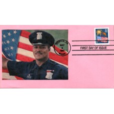 #2276 Flag and Fireworks Spiro FDC