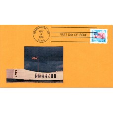 #2278 Flag and Clouds Spiro FDC