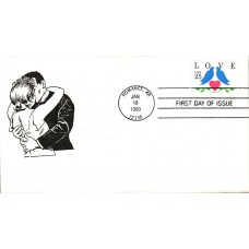 #2440 Love - Birds Spiro FDC